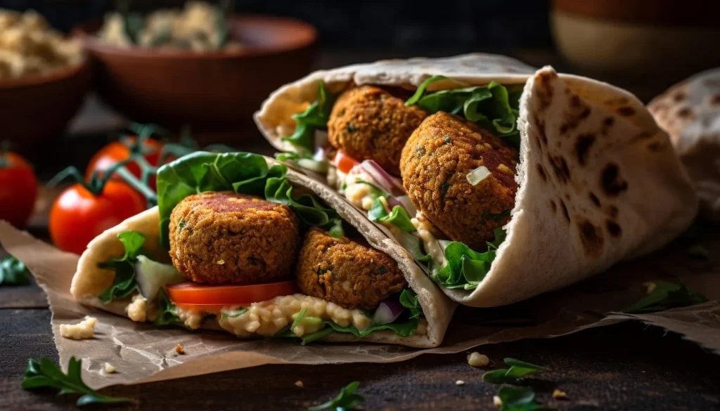 Roślinny falafel
